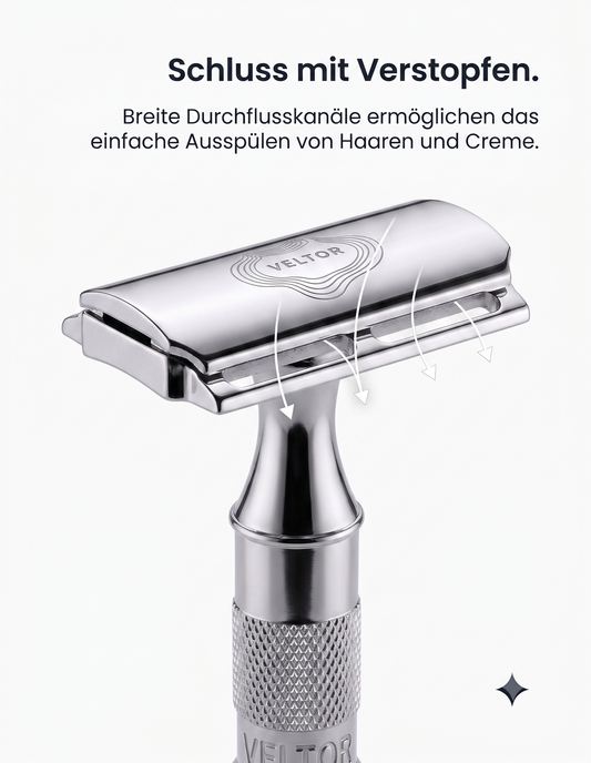 Rasierhobel aus Edelstahl im Vergleich