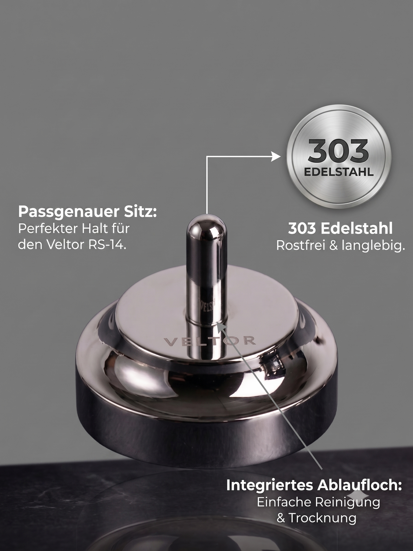 VELTOR LR15 Elite Duo, Sicherheitsrasierer inklusive Ständer